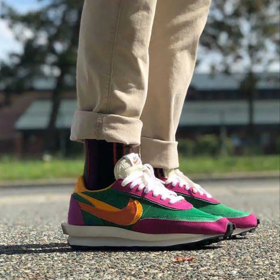 Giày Nike Sacai x LDWaffle 'Pine Green' BV0073-301 — ảnh 4