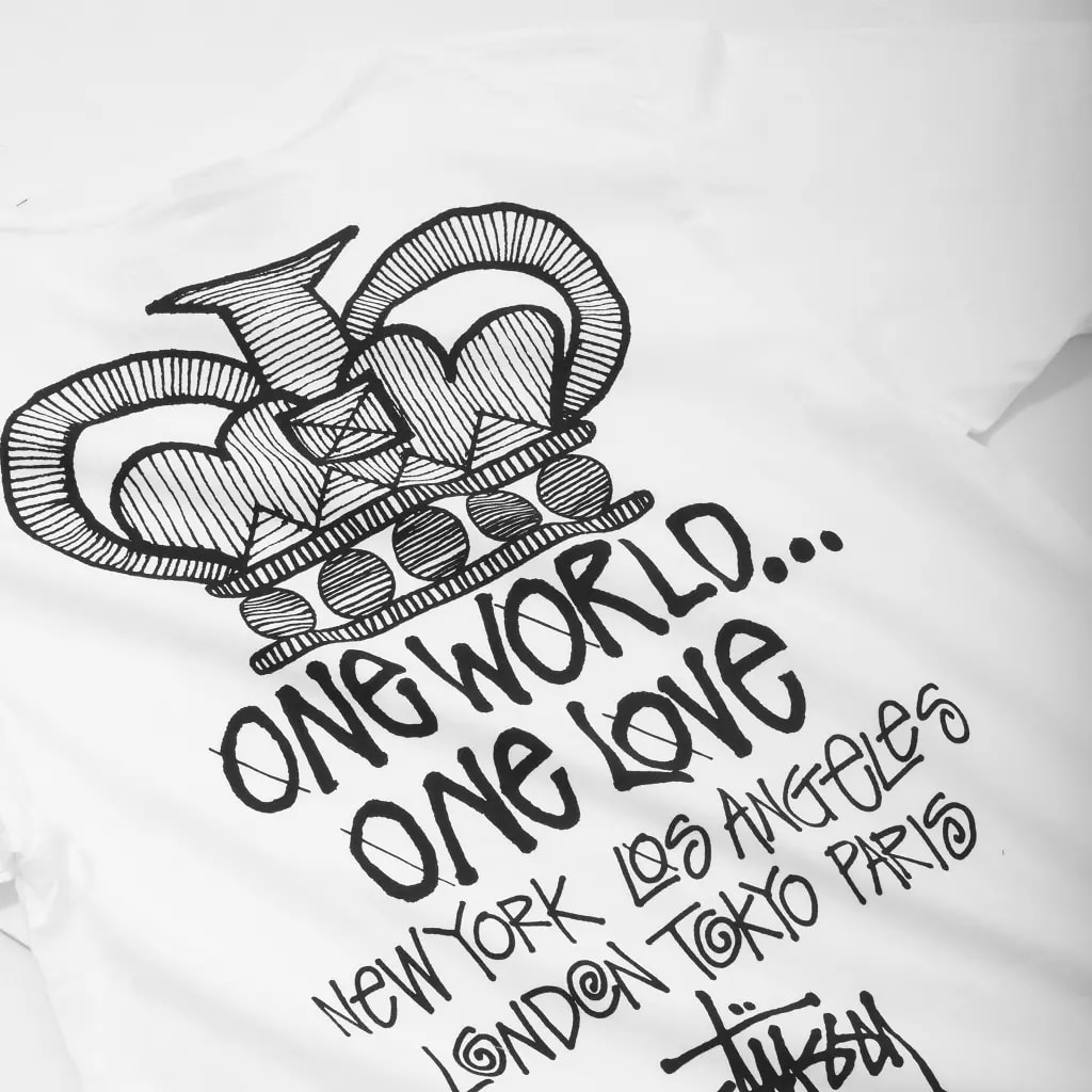 Áo Stussy One World Tee 'White' — ảnh 3