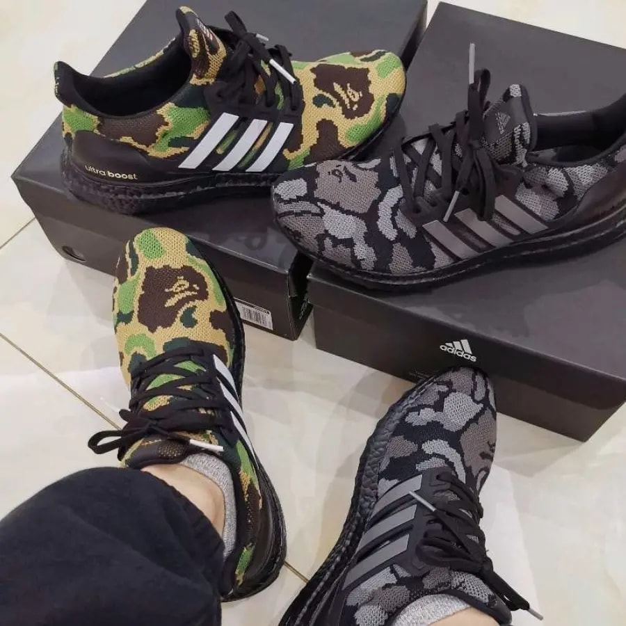 Giày A Bathing Ape x Adidas UltraBoost 4.0 'Black Camo' G54784 — ảnh 5