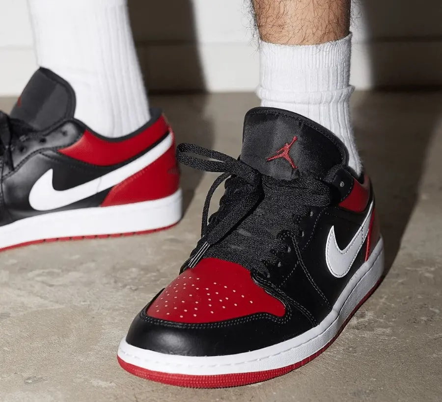 Giày Nike Air Jordan 1 Low GS 'Alternate Bred Toe' 553560-066 — ảnh 2