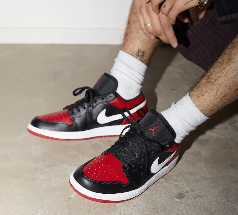 Giày Nike Air Jordan 1 Low GS 'Alternate Bred Toe' 553560-066 — ảnh 3