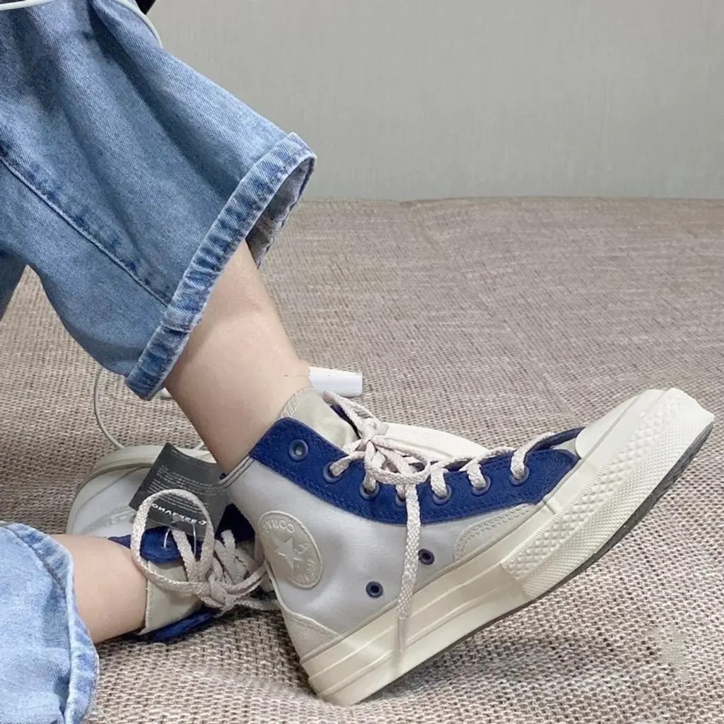 Giày Converse Chuck 70 Court High 'Pale Putty Midnight Navy' 171686C — ảnh 2