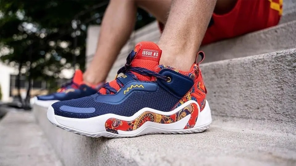 Giày Adidas Donovan Mitchell D.O.N. Issue #3 Shoes Prep School Blue GV7273 — ảnh 2