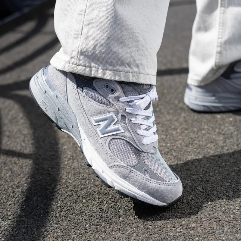 Giày New Balance 993 Made in USA 'Grey White' MR993GL — ảnh 5