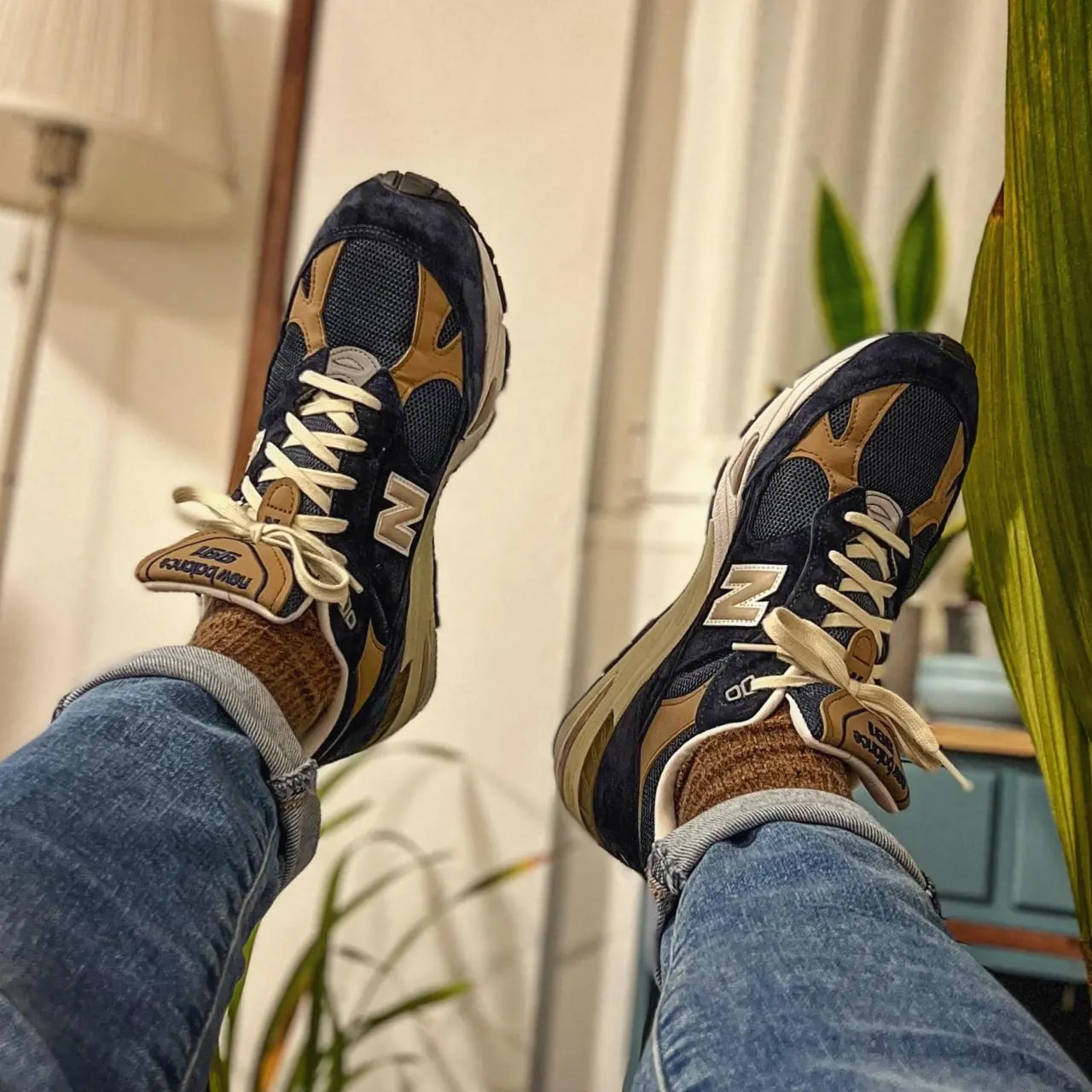 Giày New Balance 991 Made In England 'Navy Brown' M991DNB — ảnh 2