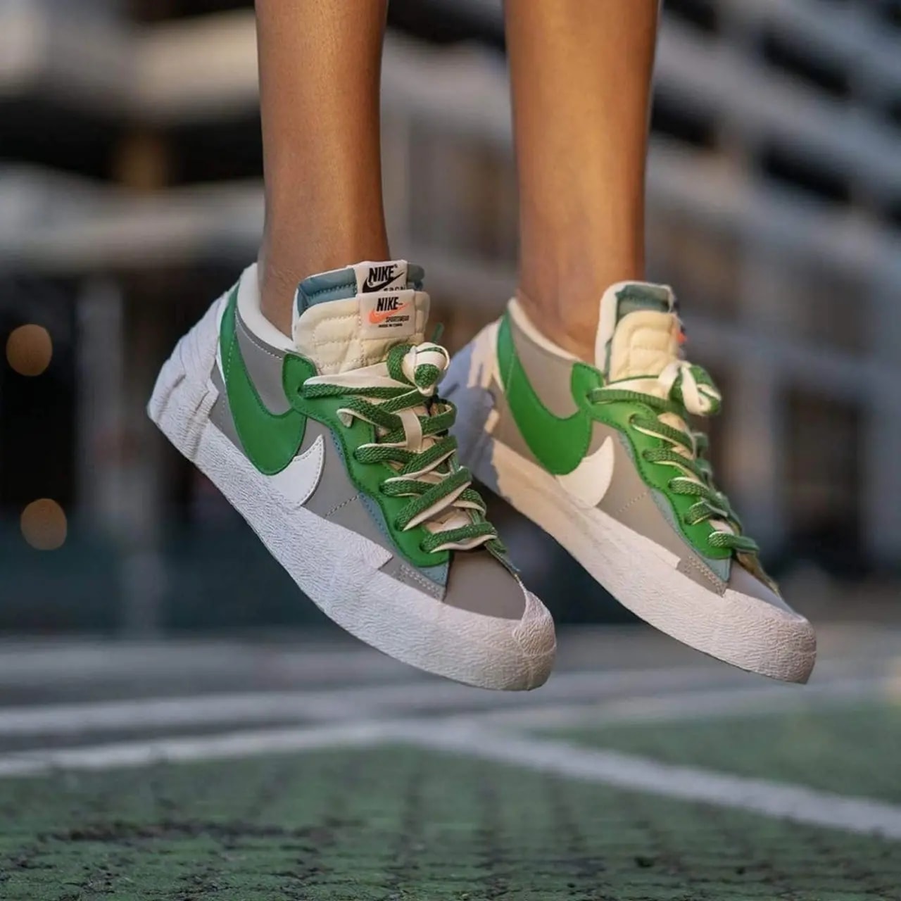 Giày Nike Sacai x Blazer Low 'Classic Green' DD1877-001 — ảnh 4