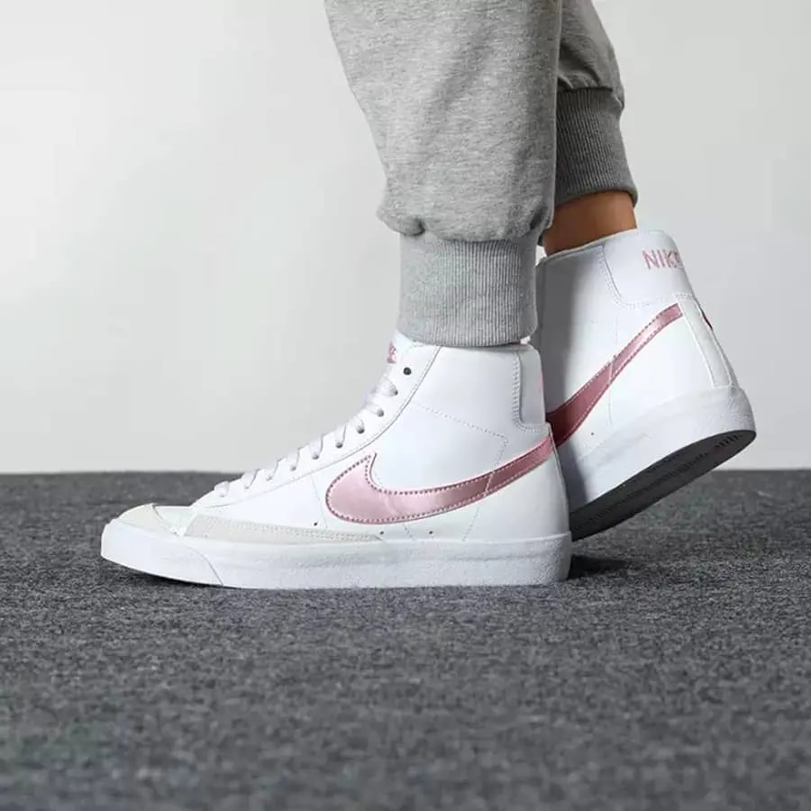 Giày Nike Blazer Mid '77 GS 'White Pink Glaze' DA4086-105 — ảnh 5
