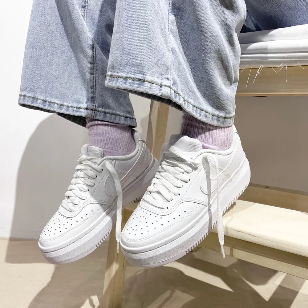 Giày Nike Court Vision Alta 'Triple White' DM0113-100 — ảnh 4