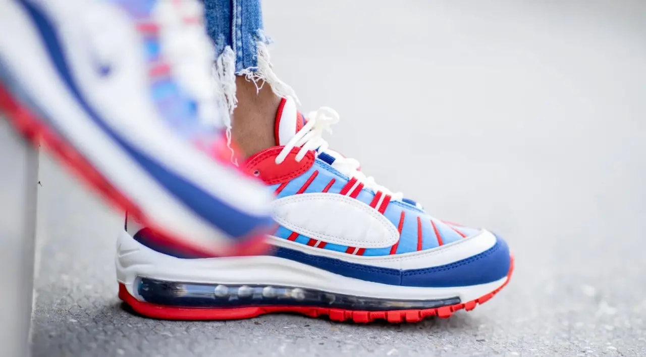 Giày Nike Wmns Air Max 98 '4th of July' AH6799-112 — ảnh 2