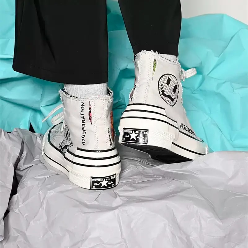 Giày Converse Chuck 70 High Hacked Heel 'Grey' A00730C — ảnh 5