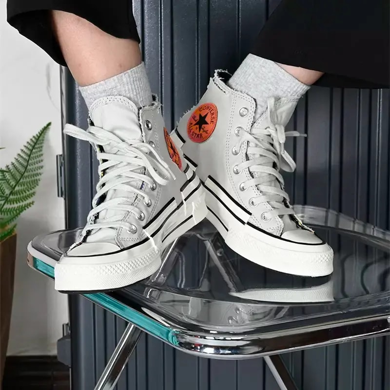 Giày Converse Chuck 70 High Hacked Heel 'Grey' A00730C — ảnh 4