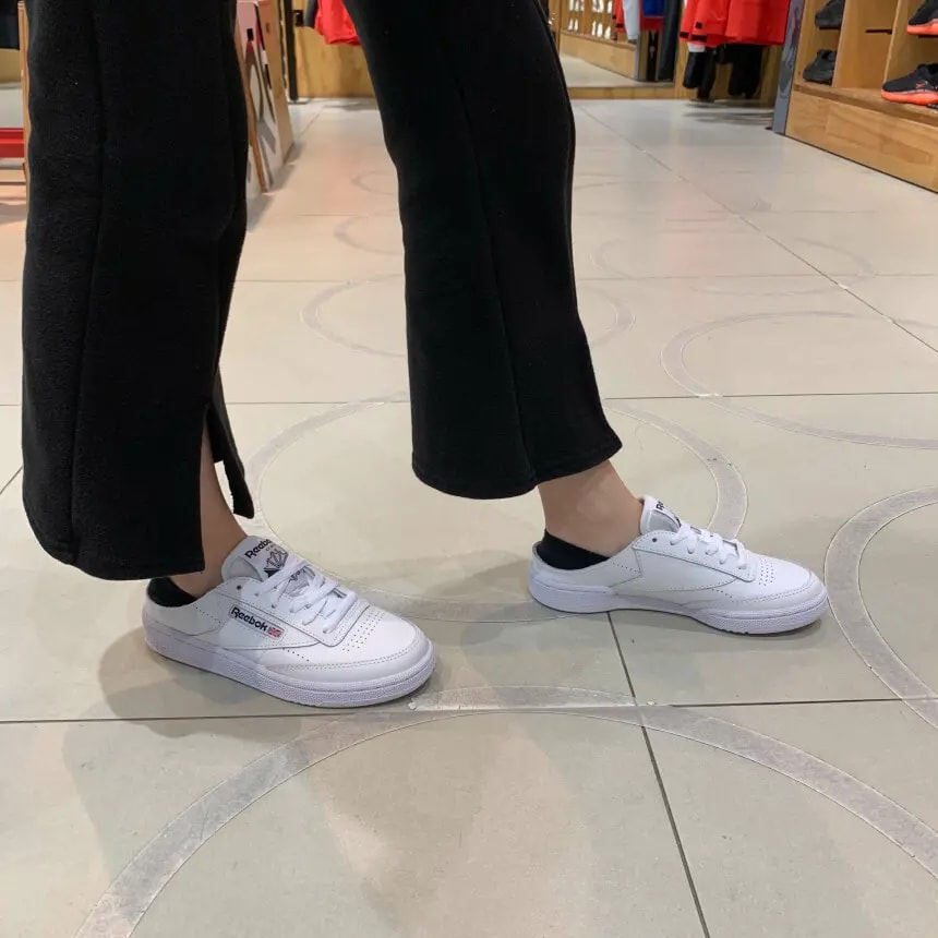 Giày Reebok Club C 85 Mule White FX4219 — ảnh 2