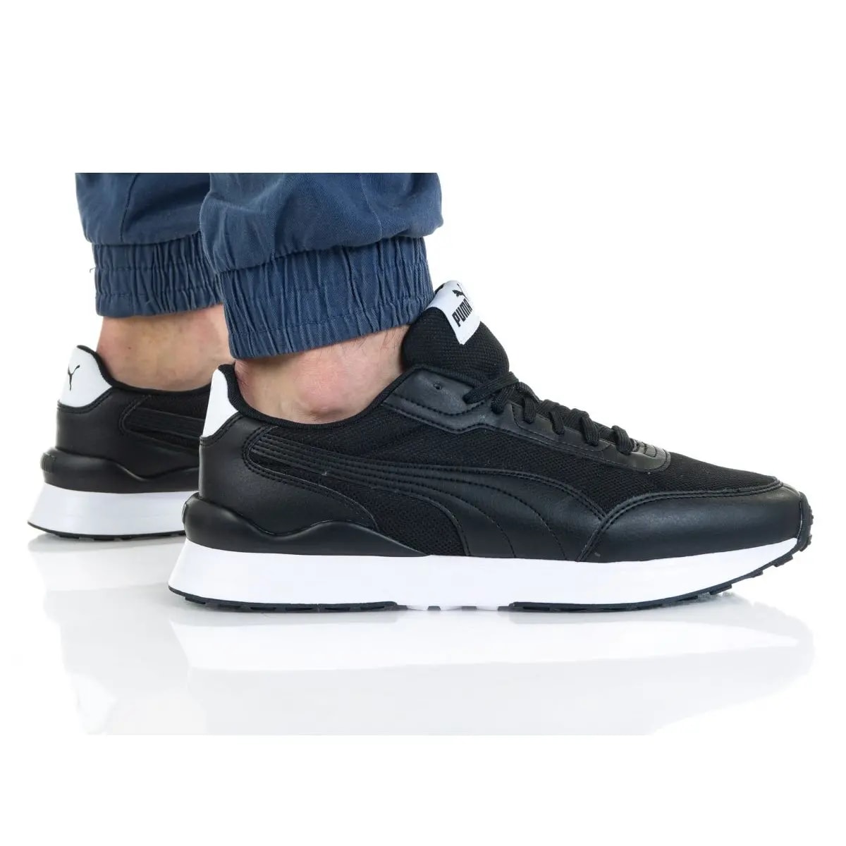 Giày Puma R78 FUTR Decon Black White 374896-02 — ảnh 4