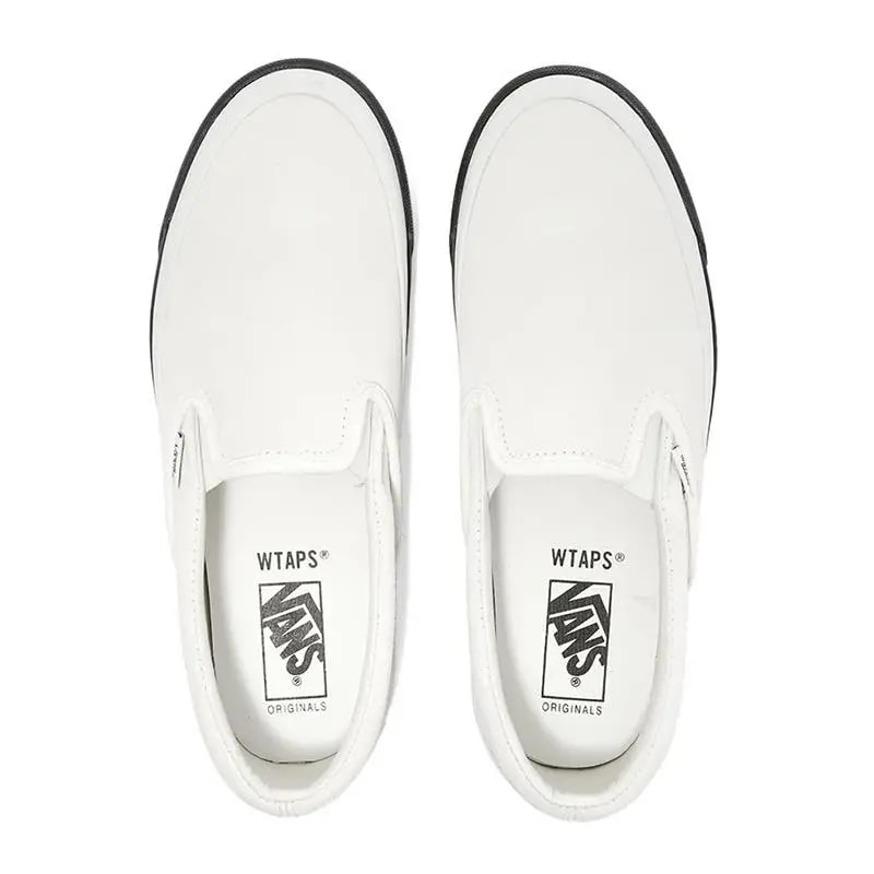 Giày Vans Classic Slip-On LX x WTAPS 'White Black' VN0A45JK20F1 — ảnh 4