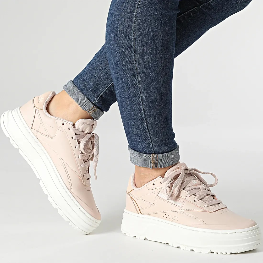 Giày Reebok Club C Double Geo 'Soft Ecru' H69145 — ảnh 3