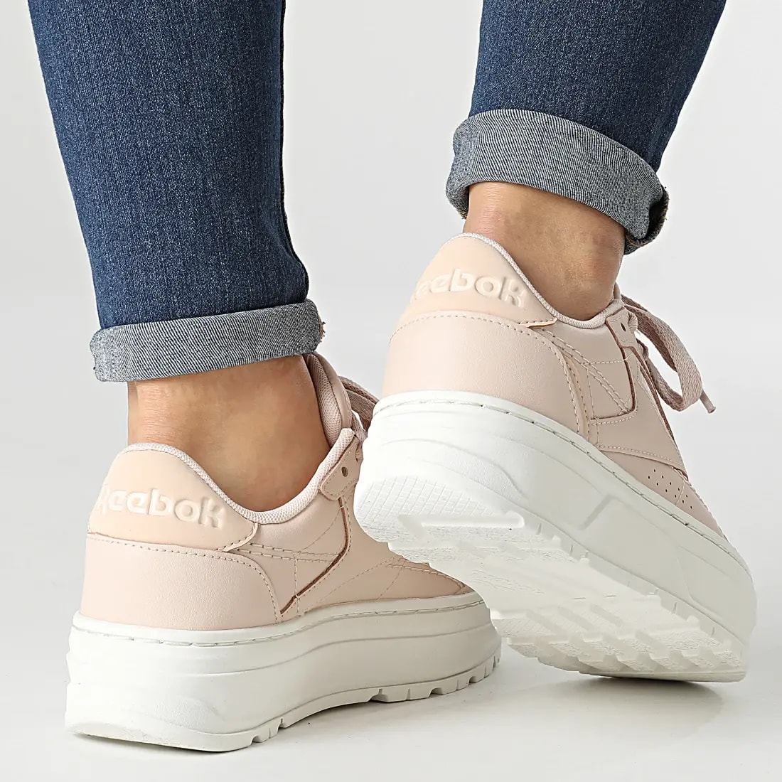 Giày Reebok Club C Double Geo 'Soft Ecru' H69145 — ảnh 4