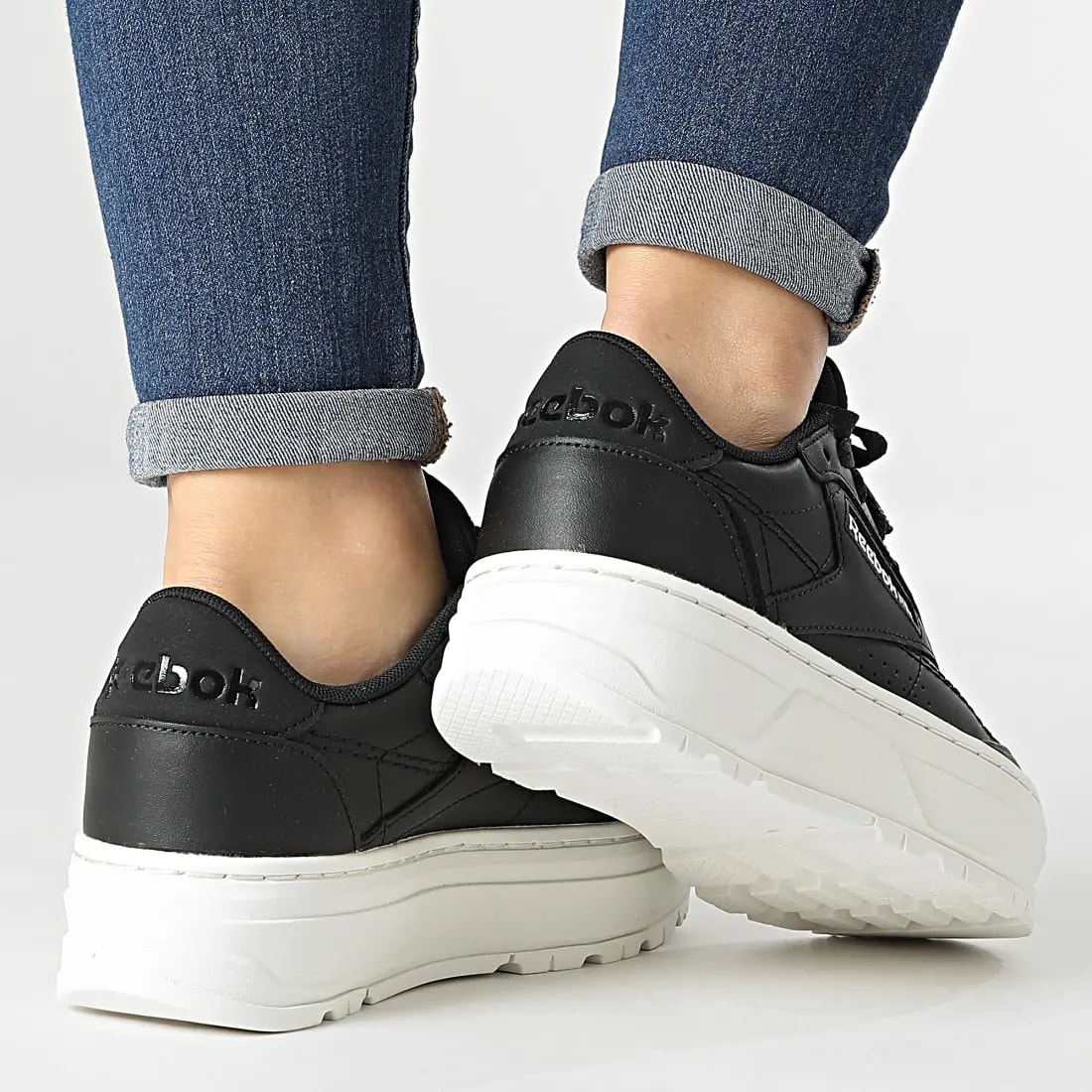 Giày Reebok Club C Double Geo 'Black Chalk' H69142 — ảnh 4