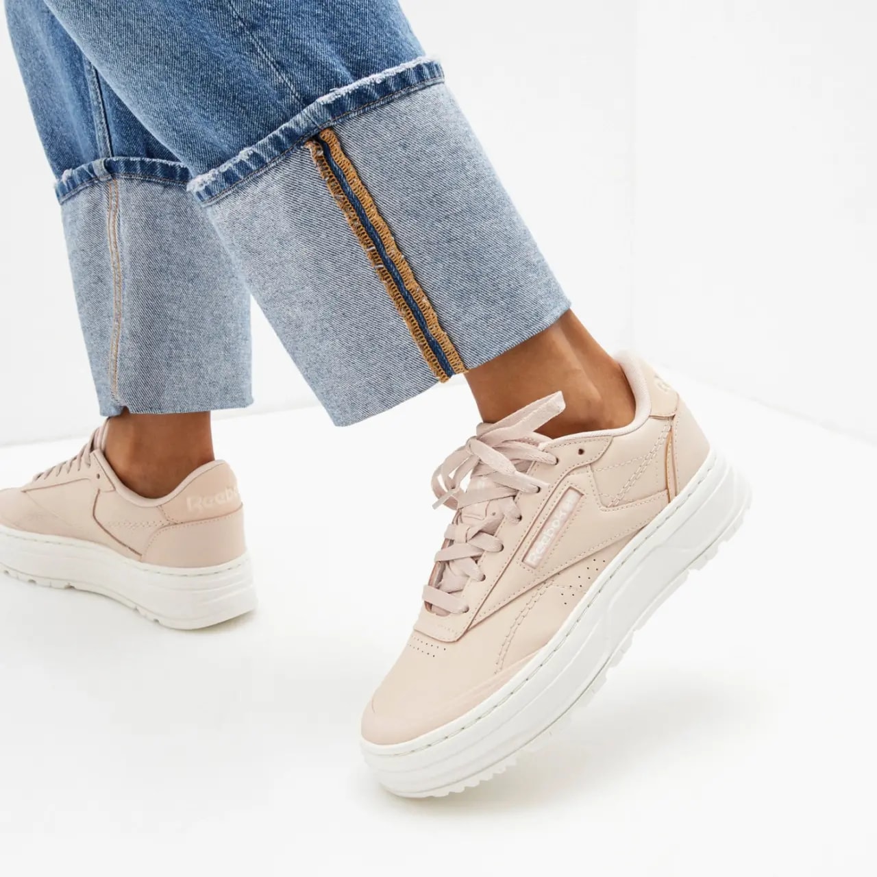 Giày Reebok Club C Double Geo 'Soft Ecru' H69145 — ảnh 5