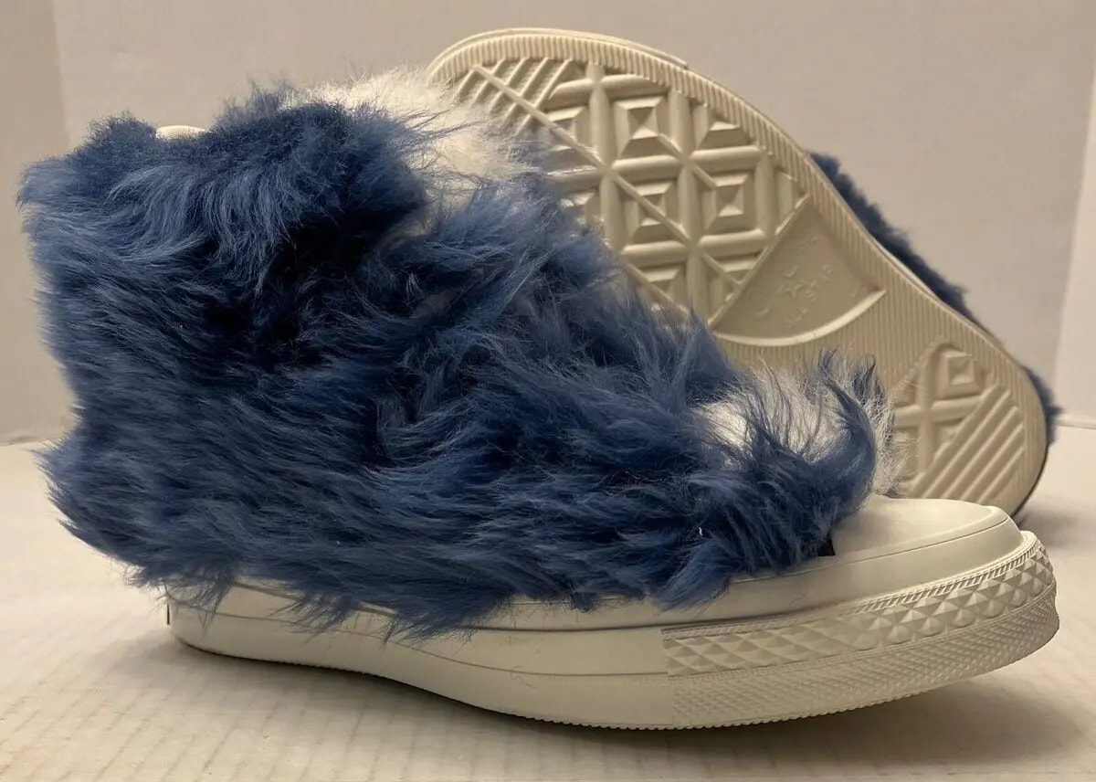 Giày Converse AMBUSH x Chuck 70 High 'Fuzzy Navy Blue' 170587C — ảnh 5