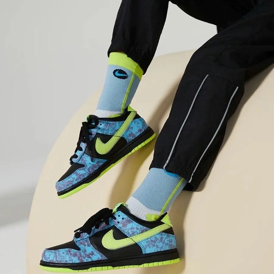 Giày Nike Dunk Low SE 'Acid Wash Baltic Blue Volt' DV1694-900 — ảnh 4