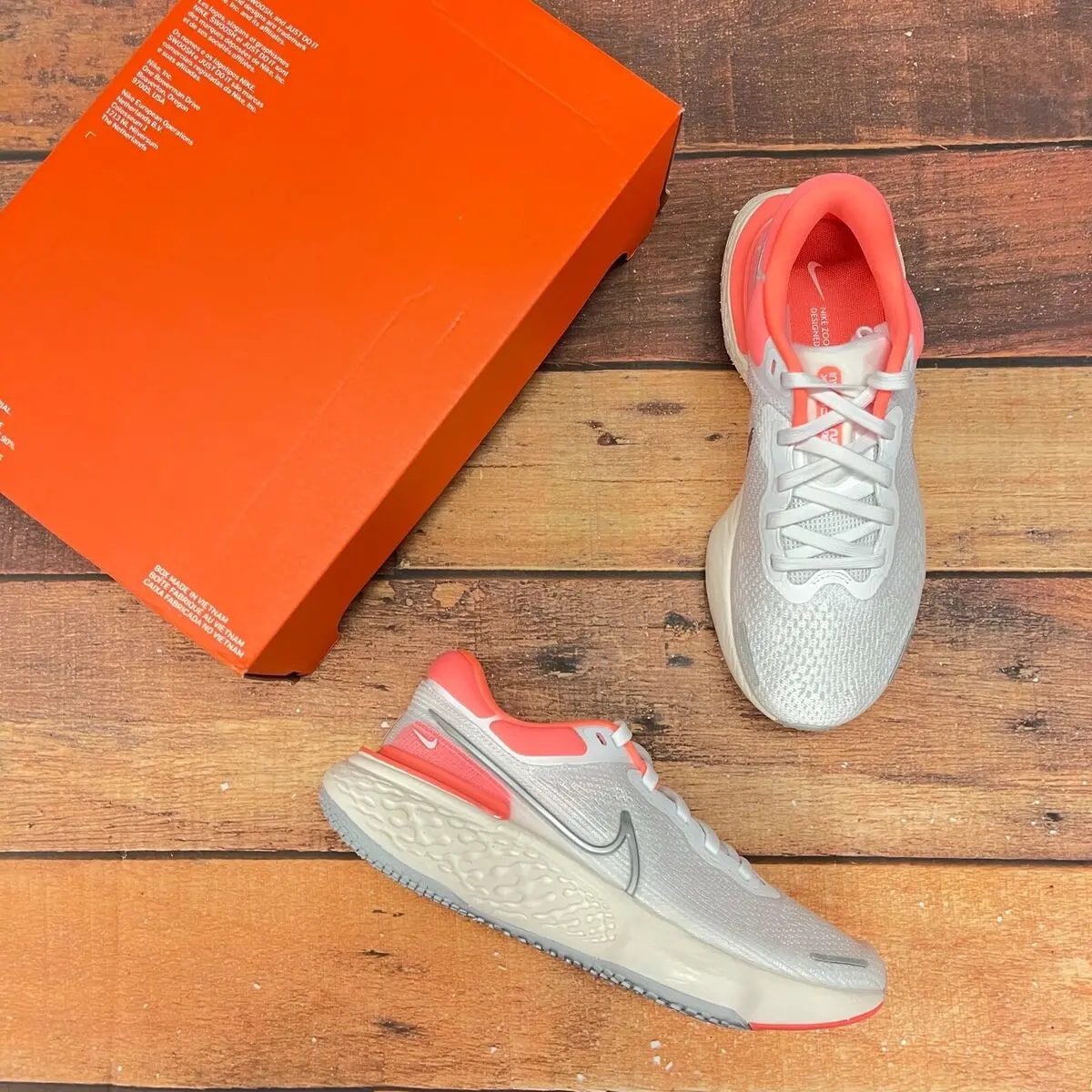 Giày Nike Wmns ZoomX Invincible Run Flyknit 'White Bright Mango' CT2229-100 — ảnh 2