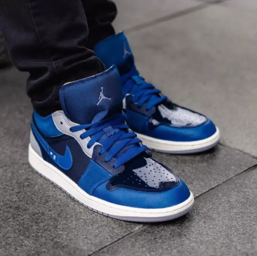 Giày Nike Air Jordan 1 Low SE Craft 'French Blue' DR8867-400 — ảnh 2