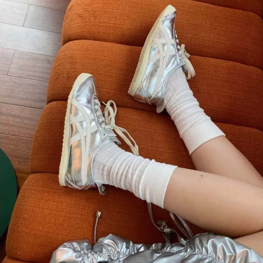 Giày Onitsuka Tiger Mexico 66 Silver White THL7C2-9399 — ảnh 3