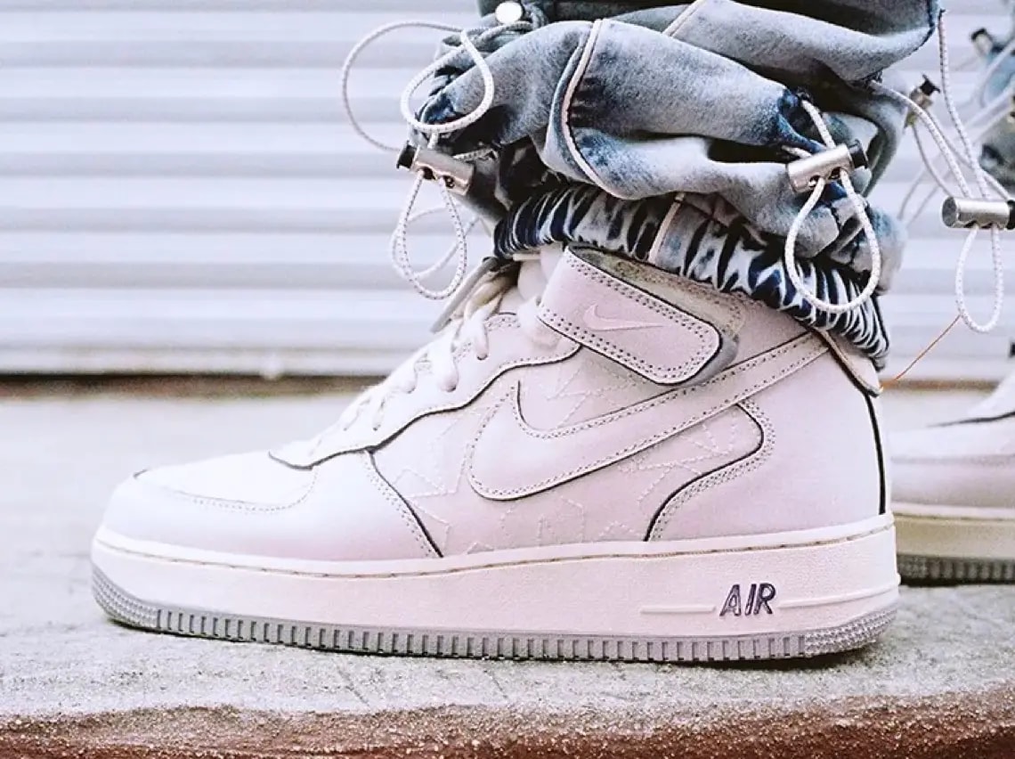 Giày Nike Air Force 1 '07 Mid 'White Canvas' DZ4866-121 — ảnh 3