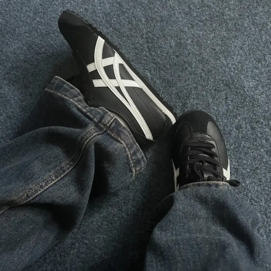 Giày Onitsuka Tiger Mexico 66 'Black White' 1183C102-001 — ảnh 3