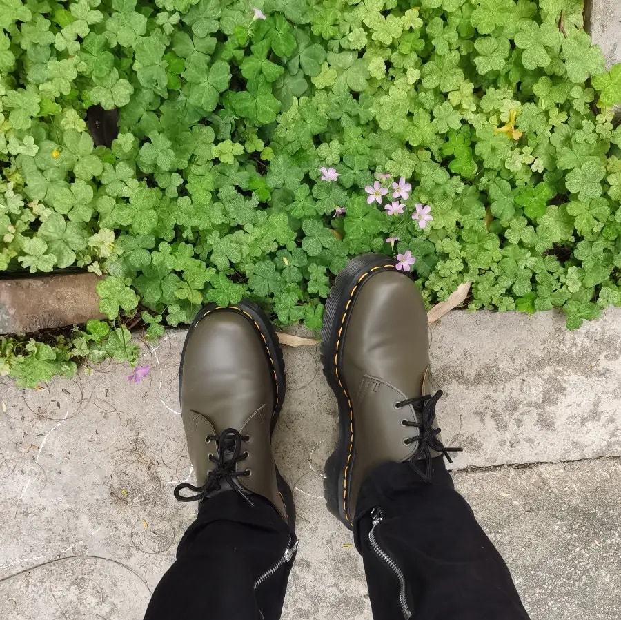 Giày Dr. Martens 1461 Bex Smooth Leather Oxford Shoes 'Khaki Grey' 27141481 — ảnh 5