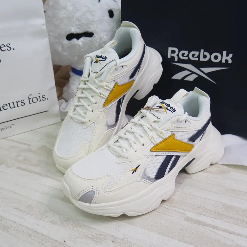 Giày Reebok Royal Bridge 4 'Chalk Vector Navy Gold' GW8947 — ảnh 4