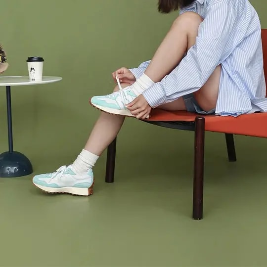 Giày New Balance 327 'Primary Pack White Mint' MS327PP — ảnh 2