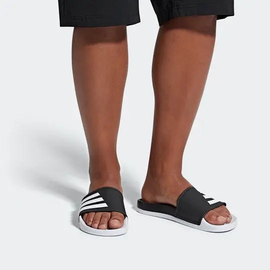 Dép Adidas Adilette Slides 'Black White' F35437 — ảnh 2