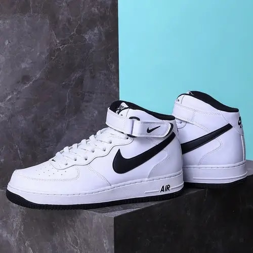 Giày Nike Air Force 1 Mid 'White Black' DV0806-101 — ảnh 5