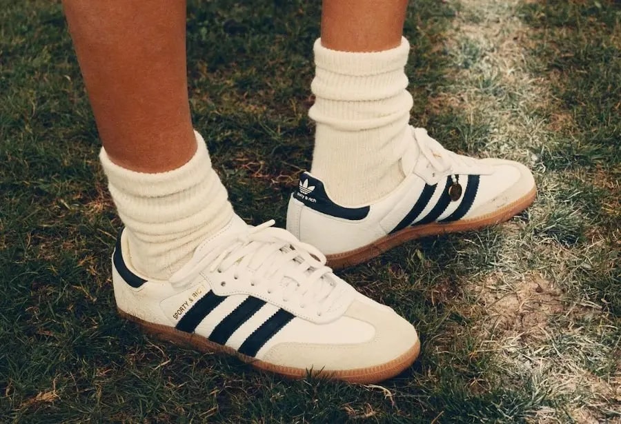 Giày Adidas x Sporty &amp; Rich Samba OG 'Cloud White' HP3354 — ảnh 2