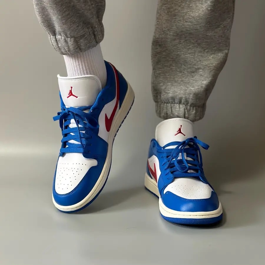 Giày Nike Air Jordan 1 Low ‘Sport Blue’ DC0774-416 — ảnh 5