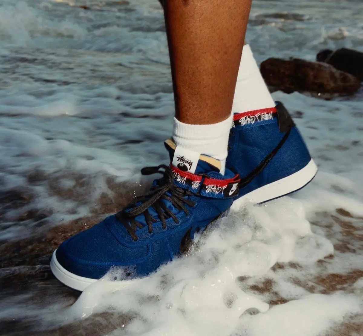 Giày Nike Vandal High x Stüssy 'Deep Royal Blue' DX5425-400 — ảnh 2