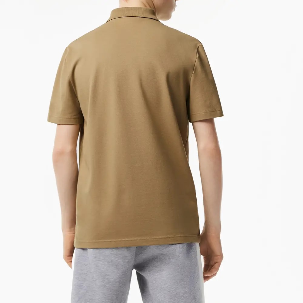 Áo Lacoste Polo Regular Fit Stretch 'Brown' DH0783-00-CB8 — ảnh 3