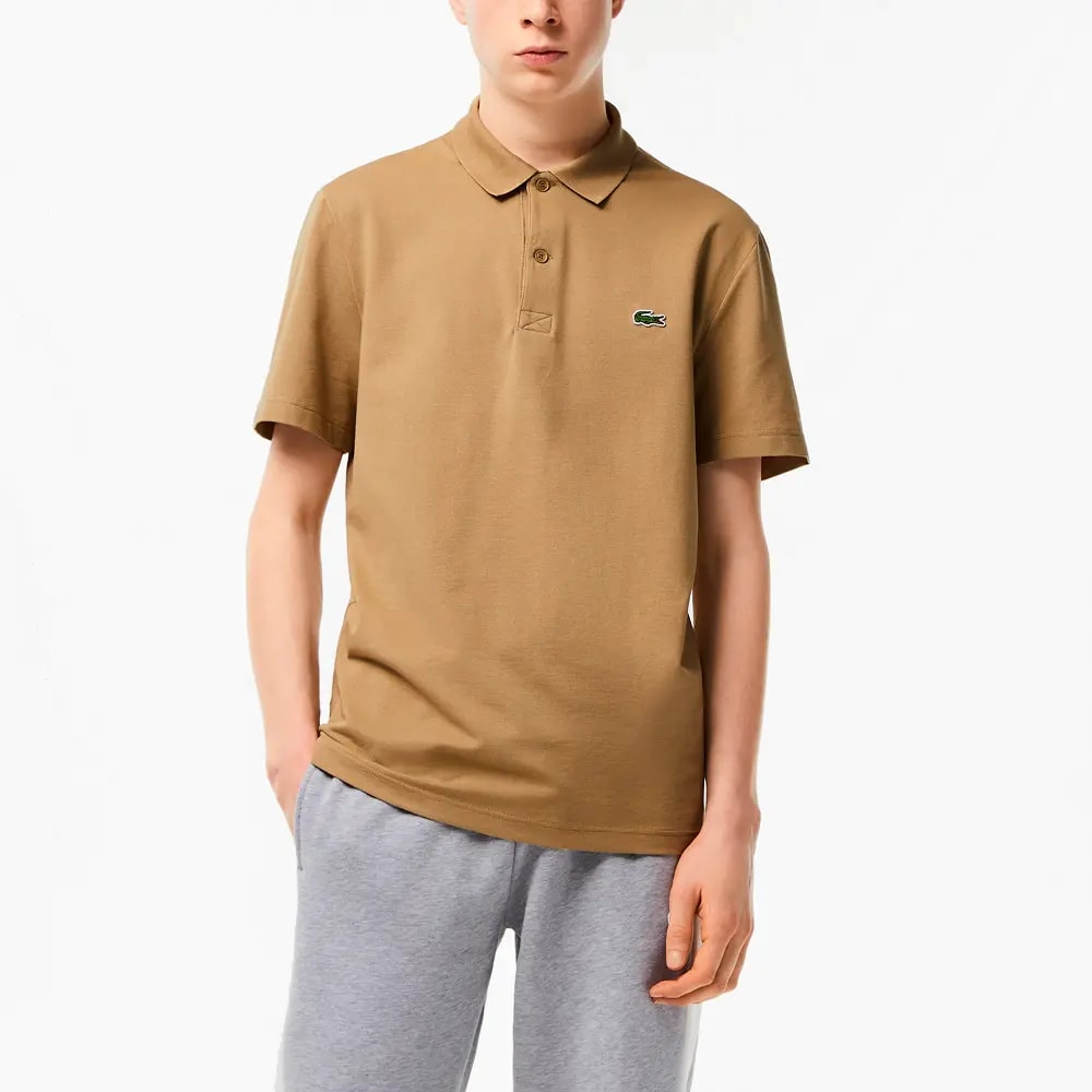 Áo Lacoste Polo Regular Fit Stretch 'Brown' DH0783-00-CB8 — ảnh 4