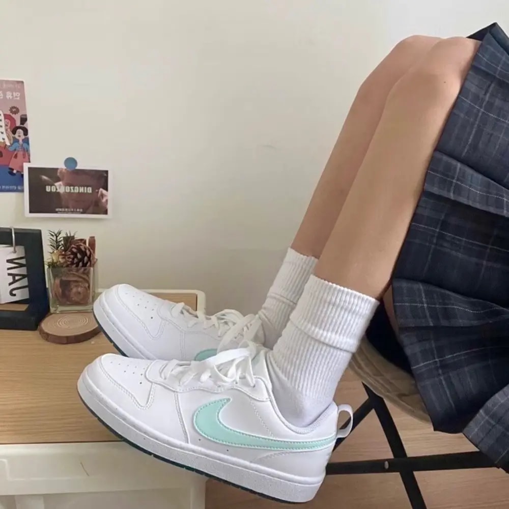 Giày Nike Court Borough Low 2 GS 'White' DV5456-102 — ảnh 3