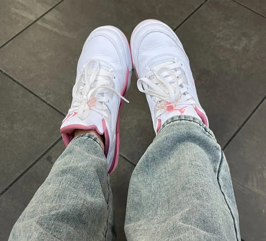 Giày Nike Air Jordan 5 Low GS ‘Desert Berry’ DX4390-116 — ảnh 5