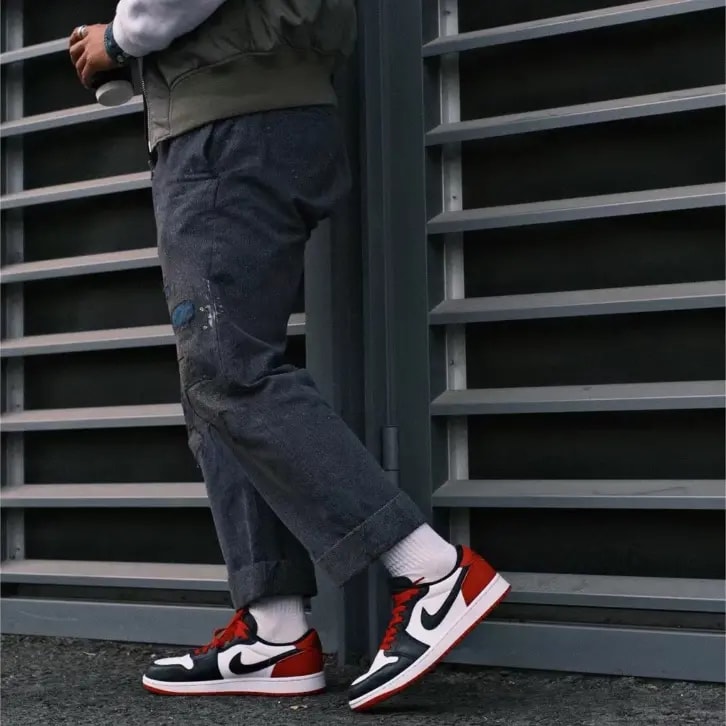 Giày Nike Air Jordan 1 Retro Low OG 'Black Toe' CZ0790-106 — ảnh 5