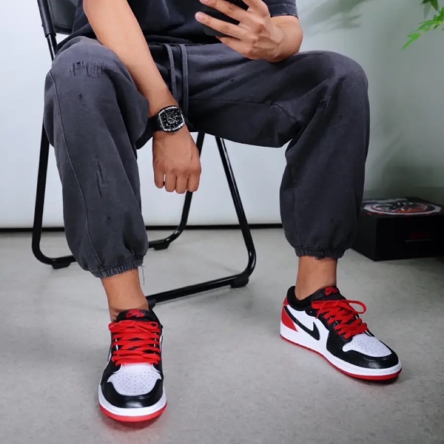 Giày Nike Air Jordan 1 Retro Low OG 'Black Toe' CZ0790-106 — ảnh 3
