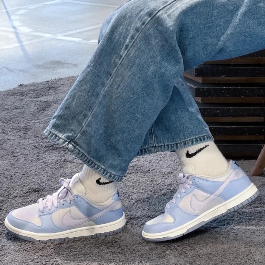 Giày Nike Dunk Low 'Blue Airbrush Canvas' FN0323-400 — ảnh 2