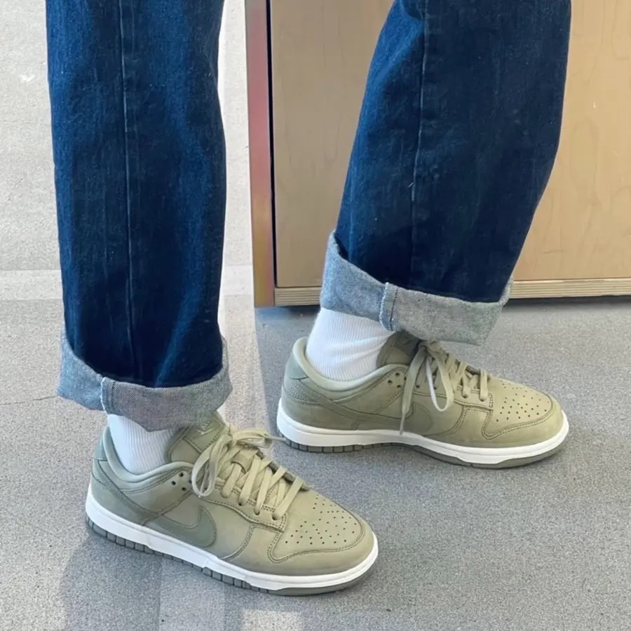 Giày Nike Dunk Low PRM 'Neutral Olive' DV7415-200 — ảnh 2
