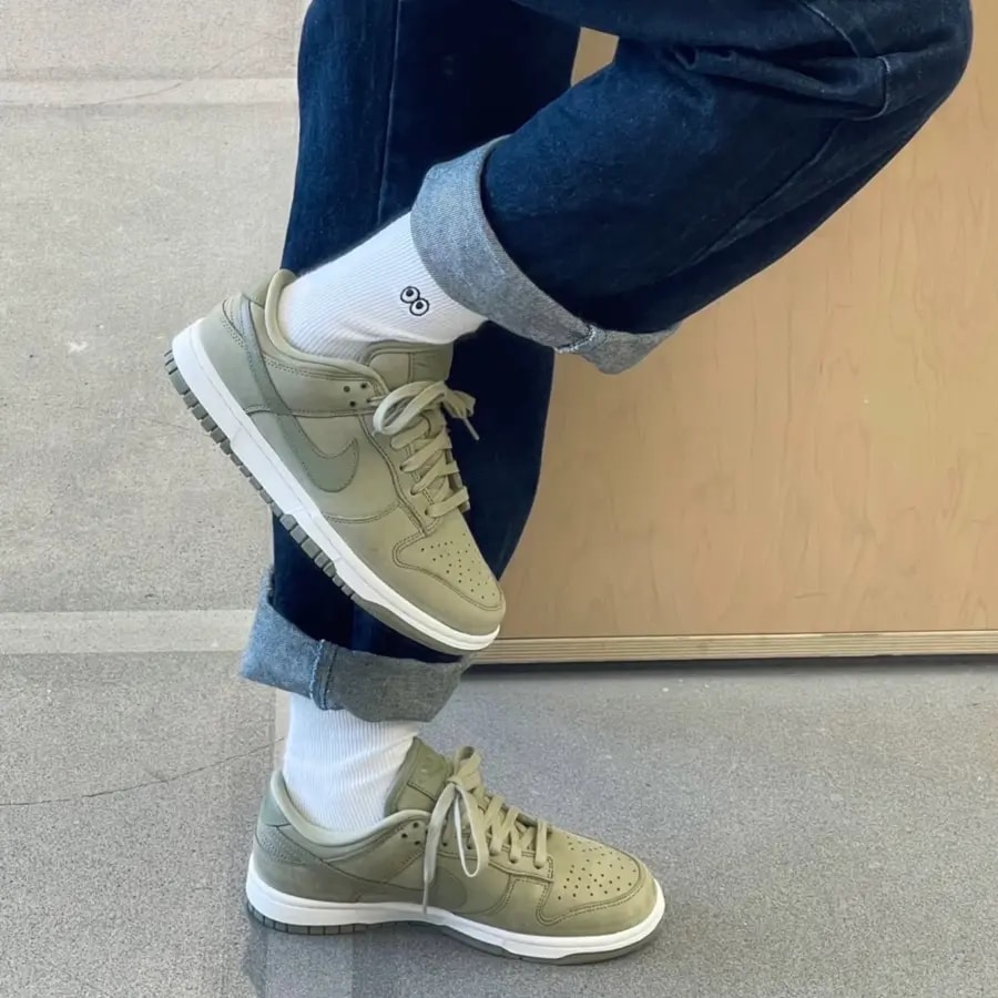 Giày Nike Dunk Low PRM 'Neutral Olive' DV7415-200 — ảnh 3