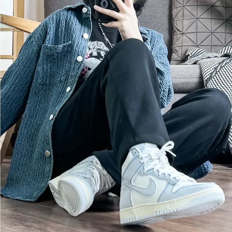 Giày Nike Dunk High 1985 'Blue Denim' DQ8799-101 — ảnh 3