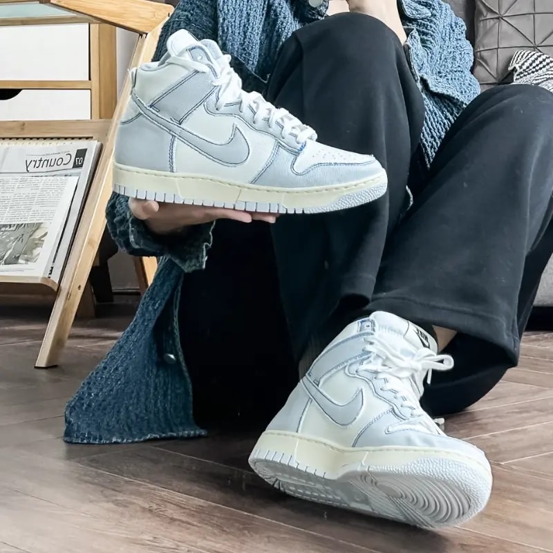 Giày Nike Dunk High 1985 'Blue Denim' DQ8799-101 — ảnh 4