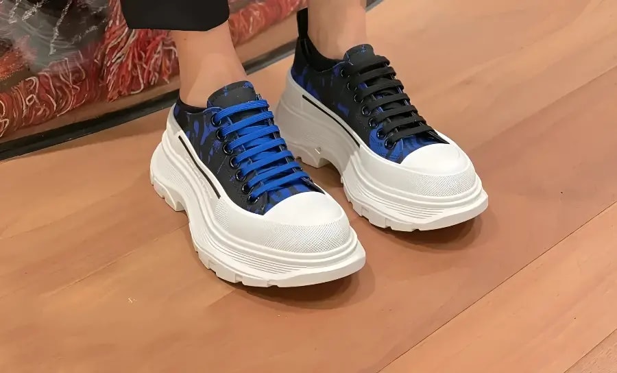 Giày Alexander Mcqueen Tread Slick 'Blue' 708093-W4TG5-4593 — ảnh 5