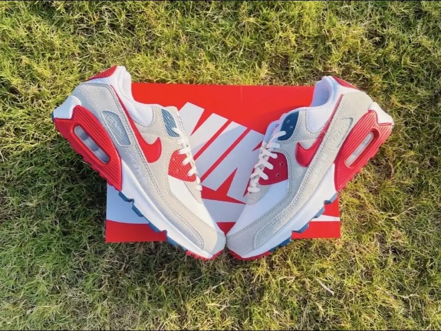 Giày Nike Air Max 90 'Athletic Club University Red' DQ8235-001 — ảnh 3